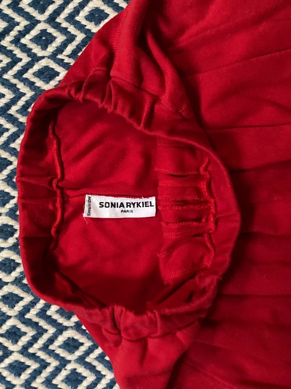Vintage Sonia Rykiel red knitwear culottes with pockets - Picture 7 of 10